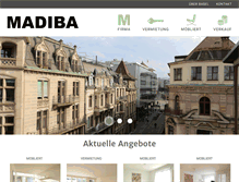 Tablet Screenshot of madiba.ch